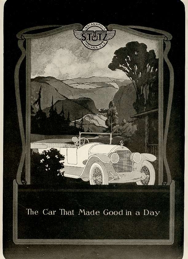 1920 Stutz Auto Advertising